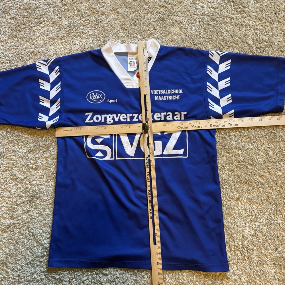 Vintage 90s 00s Erima Soccer Jersey Blue White Men's Medium - Picture 8 of 8